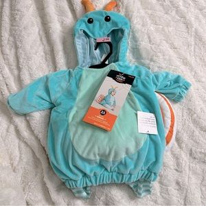 Snail Costume 0-6 months Baby Infants Halloween Animal Plush 2 Piece Blue Orange
